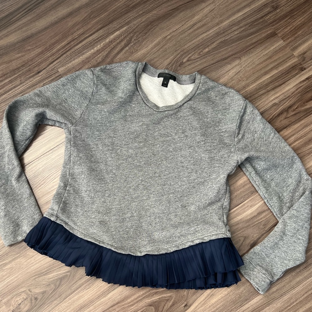 J. Crew‎ ruffle hem pullover sweater